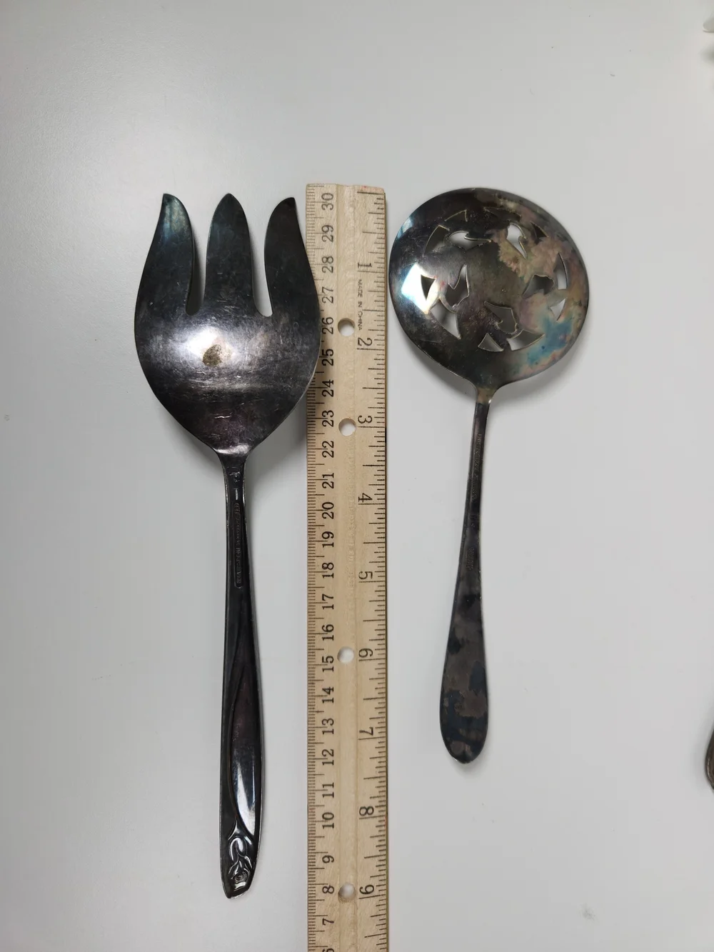 Vintage Silver Plated Serving Utensils Assorted Lot of 5 | Patina | Shabby Chic